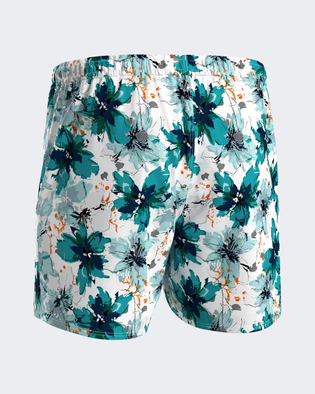 Badeshorts mit Blumenprint