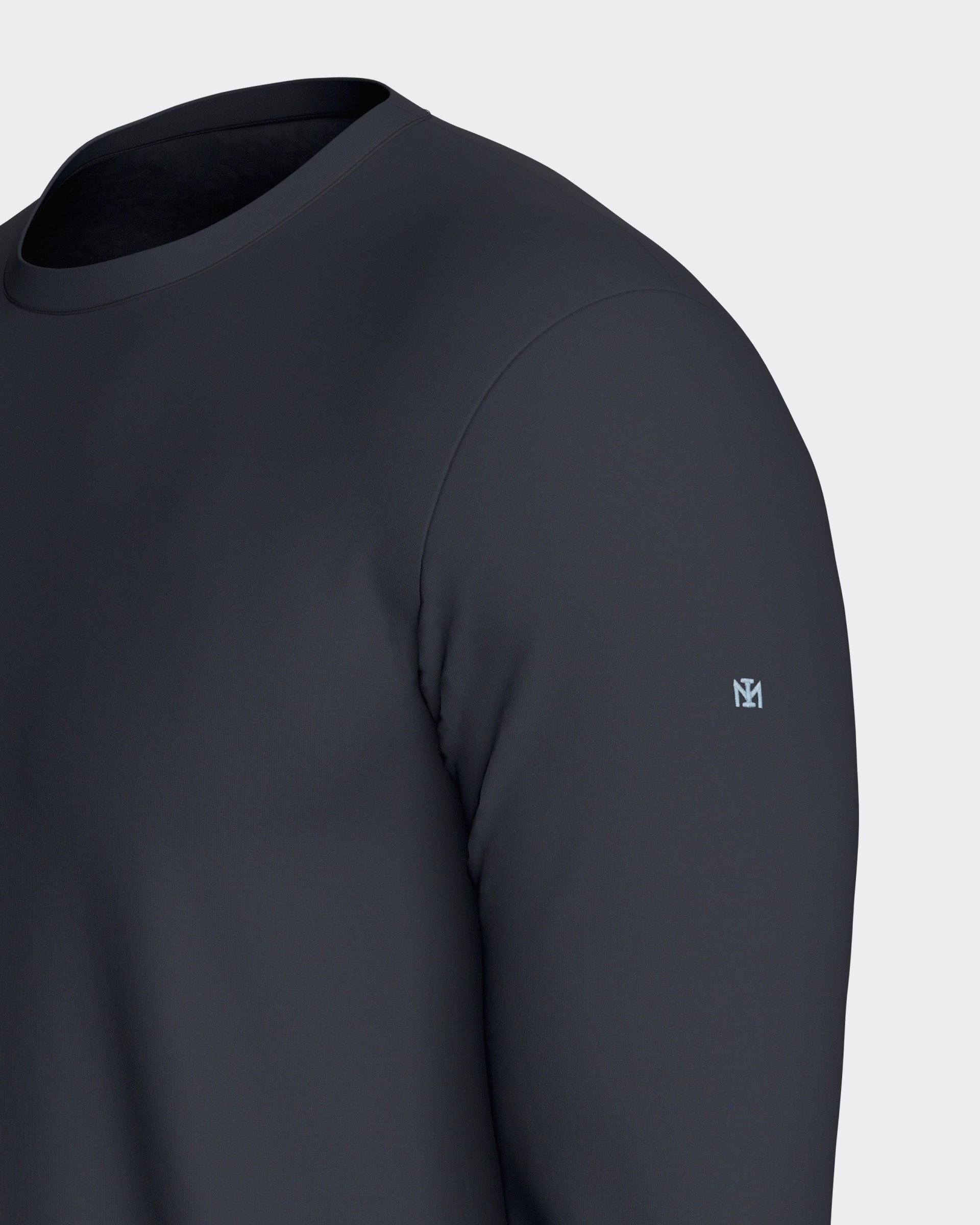 T-shirt manga comprida de homem em Algodão Lyocell