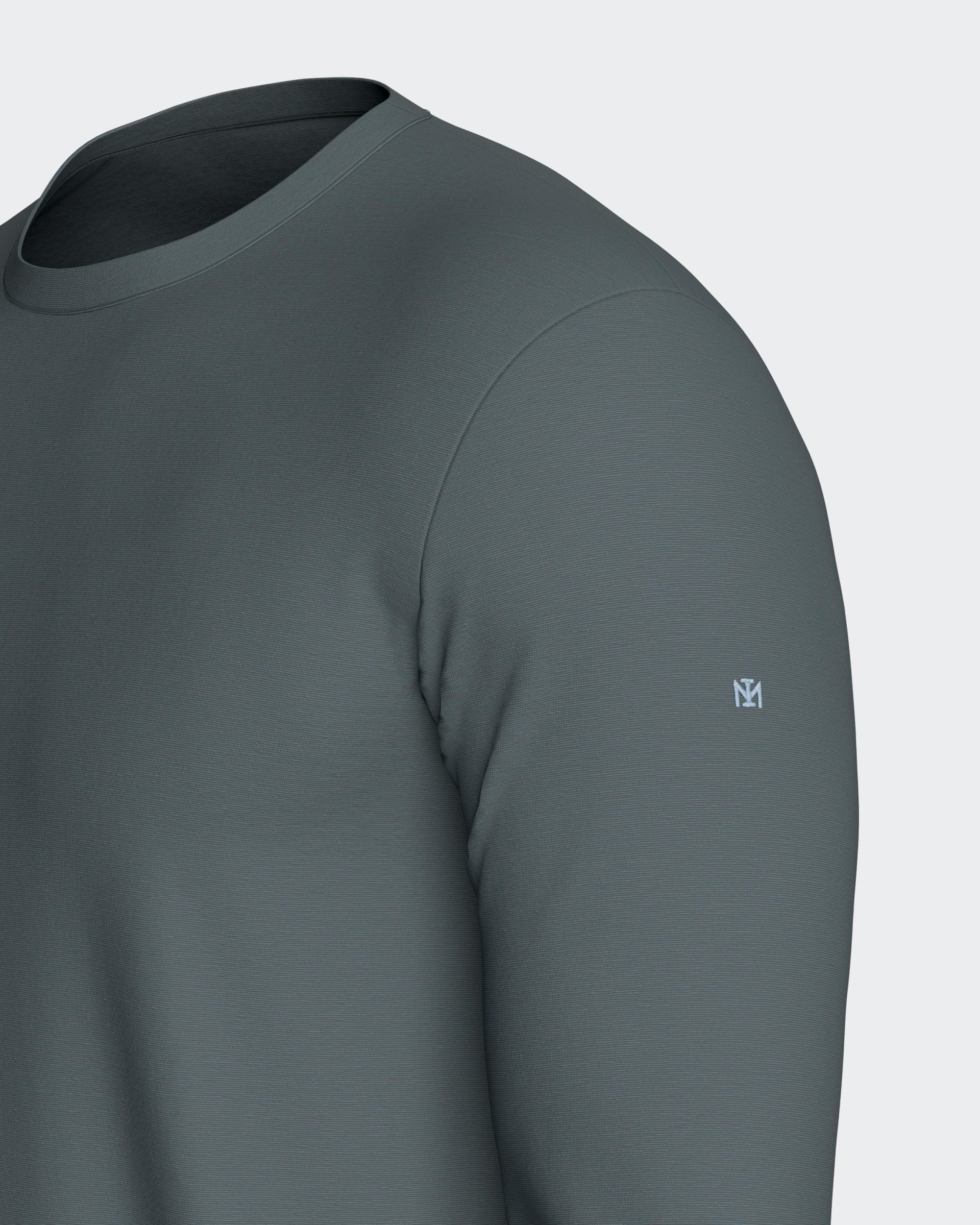 T-shirt manga comprida de homem em Algodão Lyocell