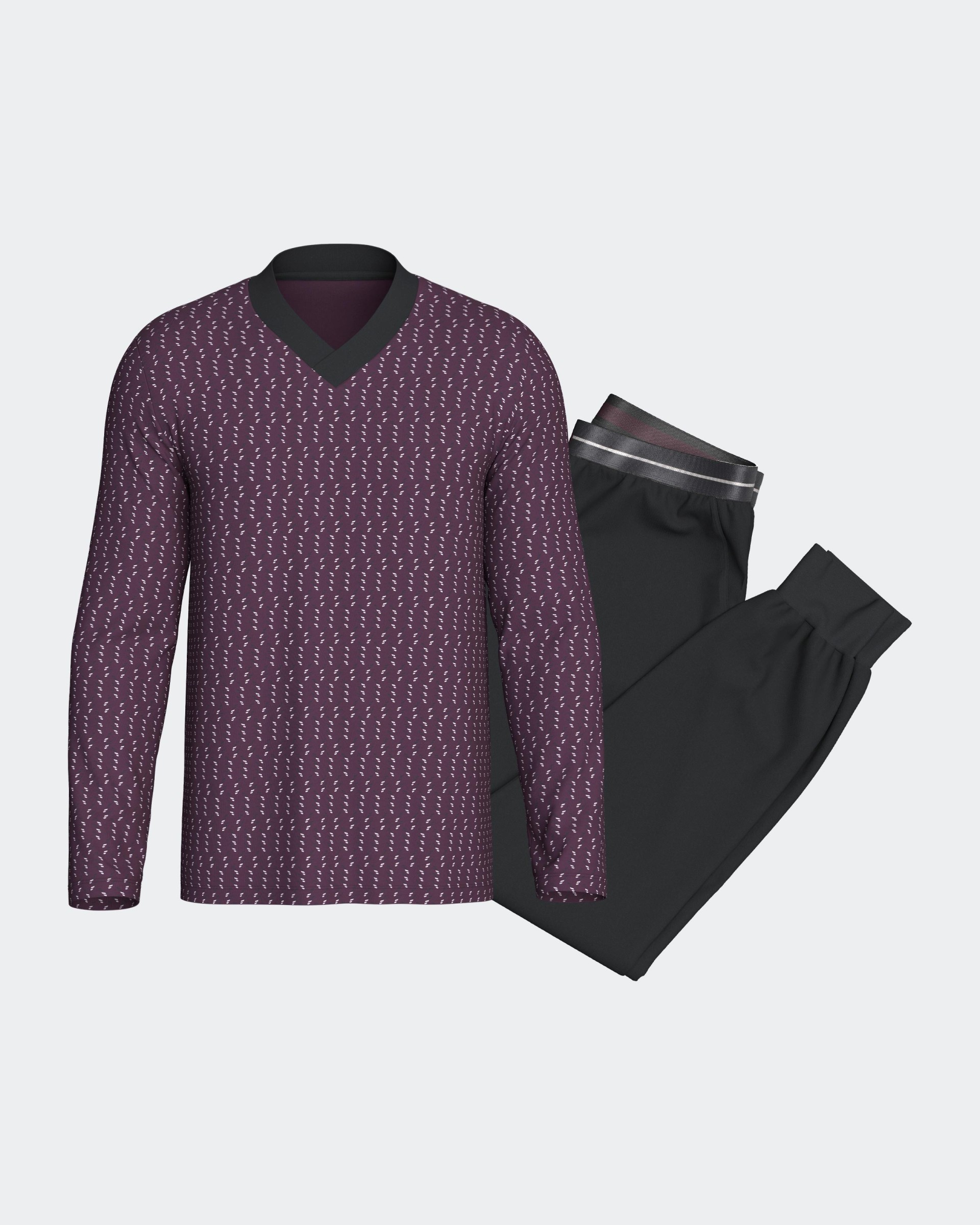 Pyjama long en Coton Modal