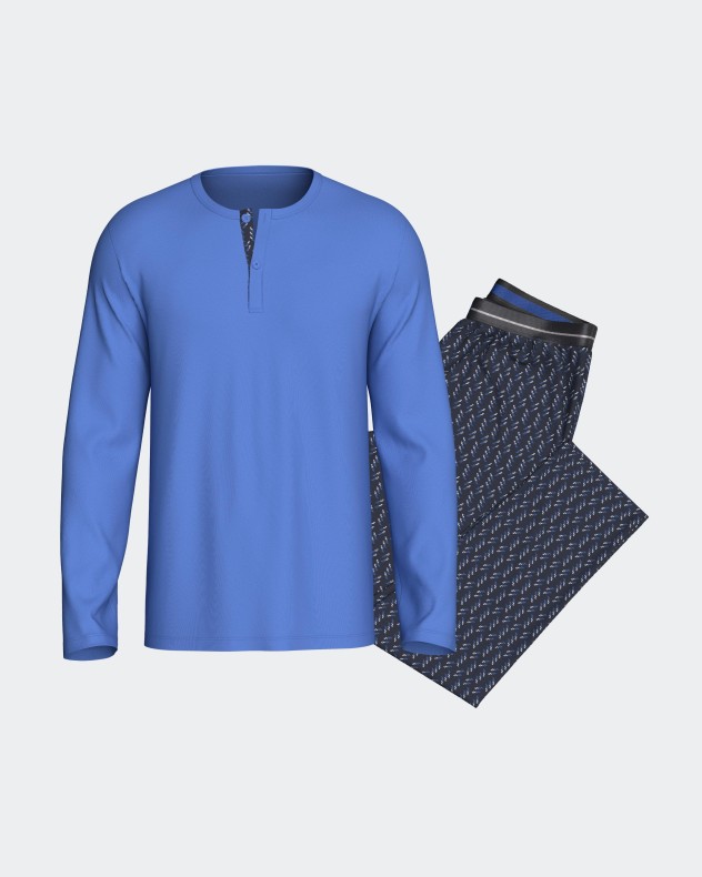 Pyjama long en Coton Modal
