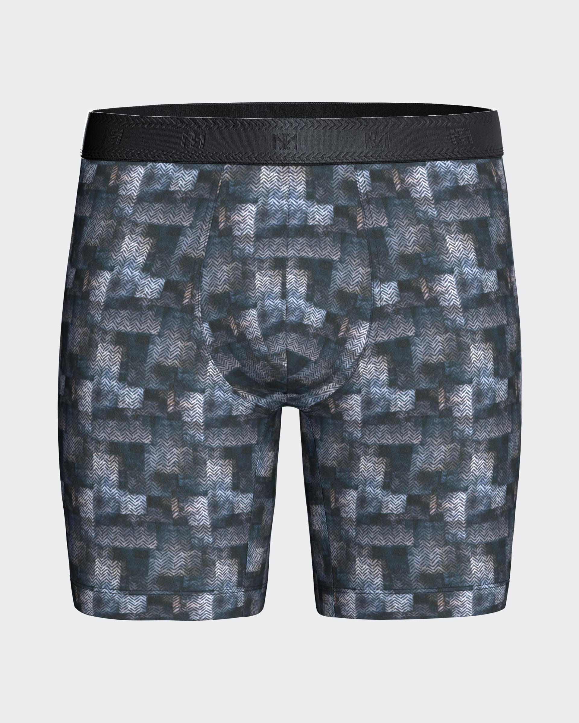 Men's long boxer in recycled polyester