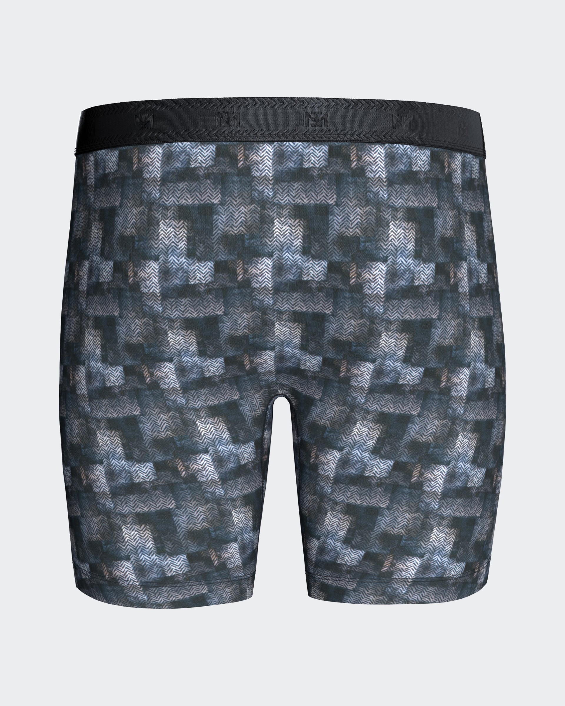 Men's long boxer in recycled polyester
