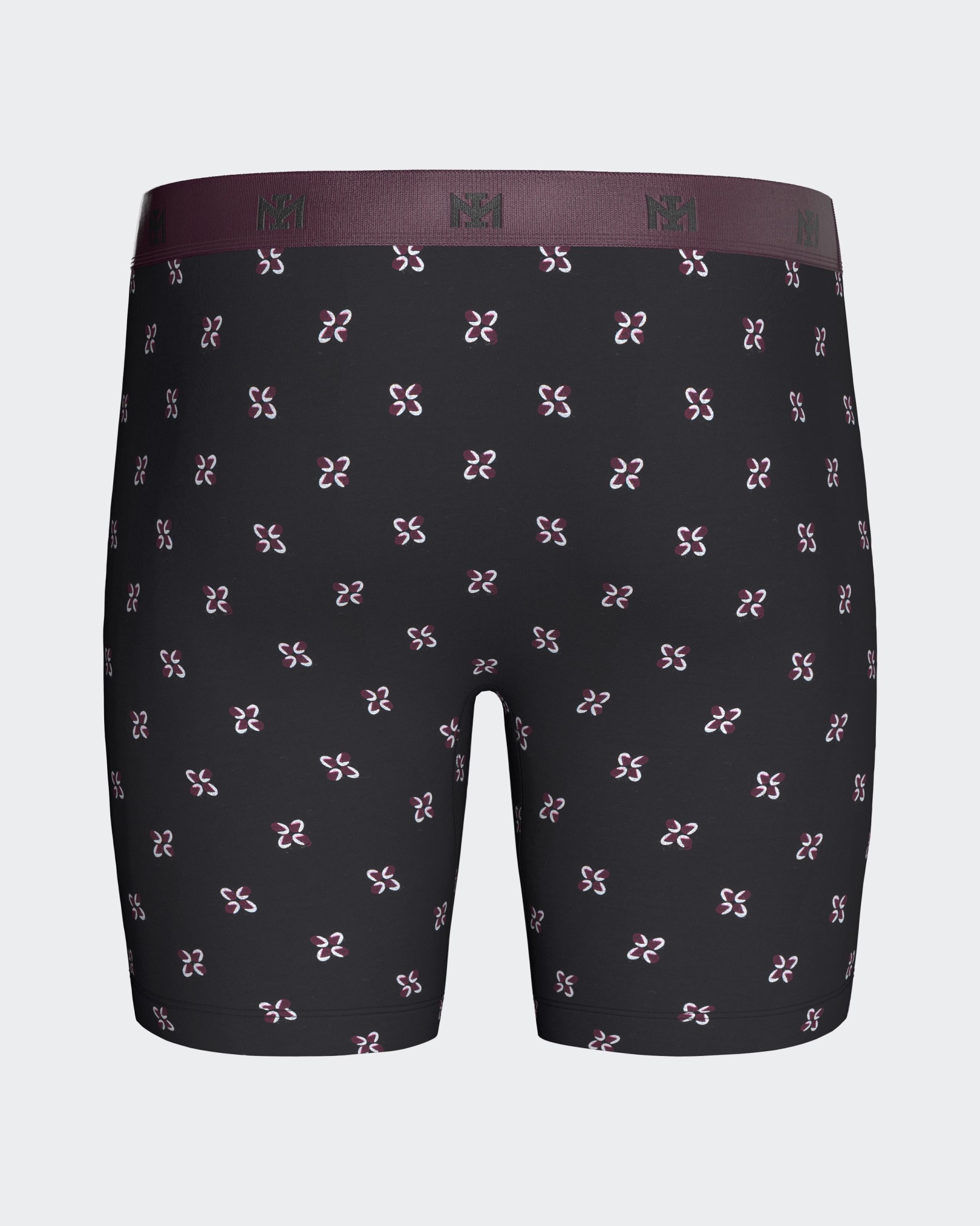 Printed men's long boxer in cotton