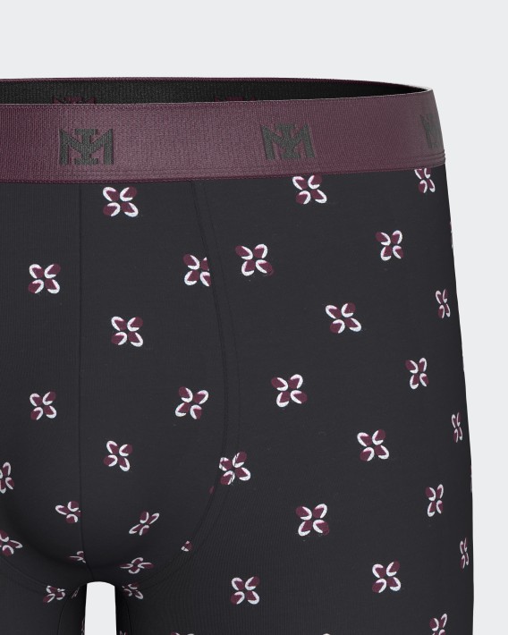 Boxer comprido de homem estampado em algodo