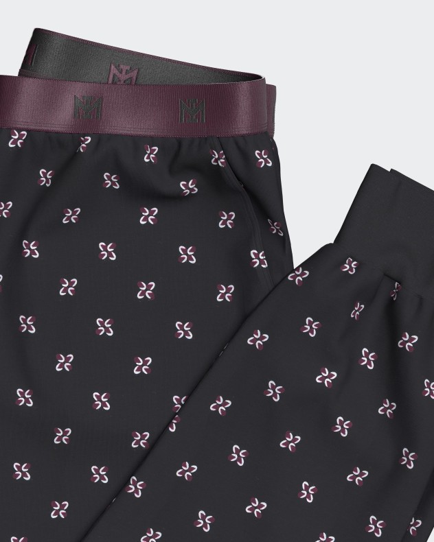 Men's pyjama in cotton with cuffs