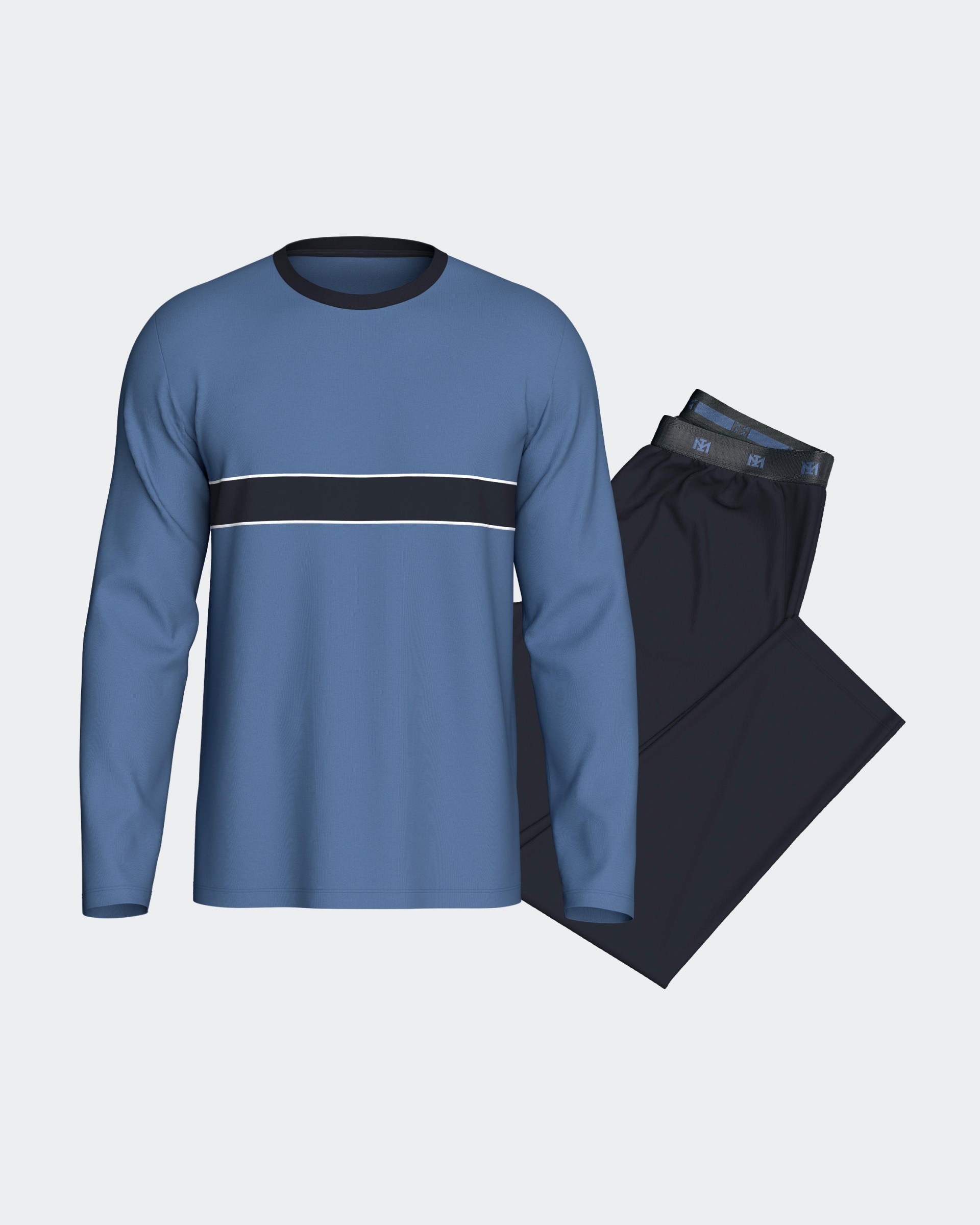 Pijama de homem em algodão