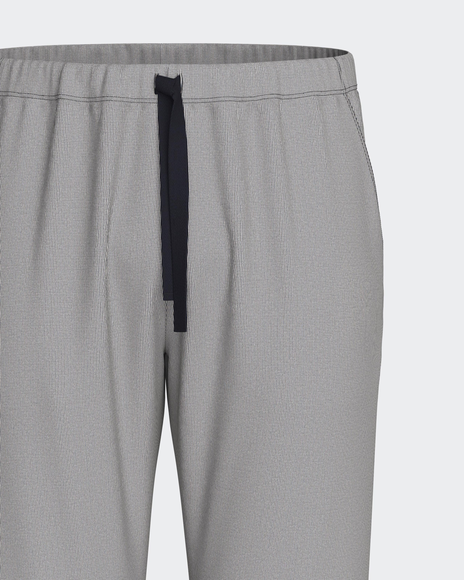 Men's jacquard trousers in cotton