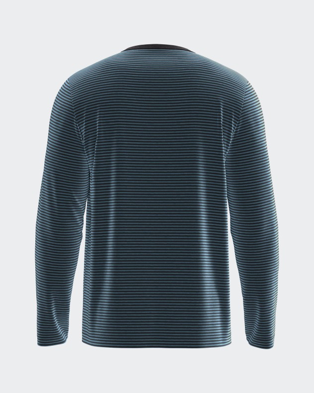 Pyjama en velours thermique à rayures