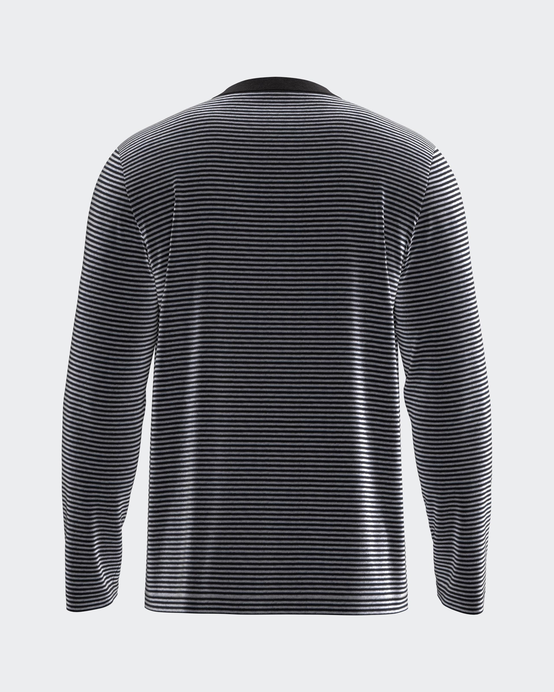 Striped men's thermal velvet pyjama