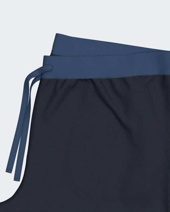 Kort pyjamas i let og bld lyocell og bomuld