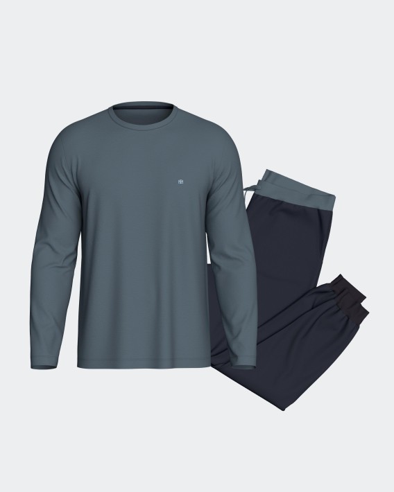 Langer Pyjama fr Herren aus Lyocell