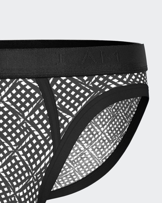 Slip de homem estampado em Lyocell