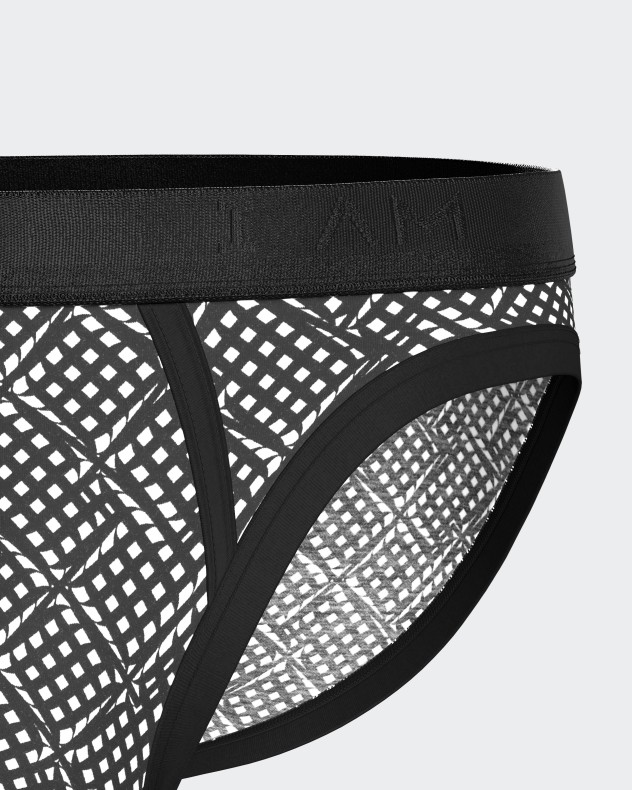 Slip de homem estampado em Lyocell