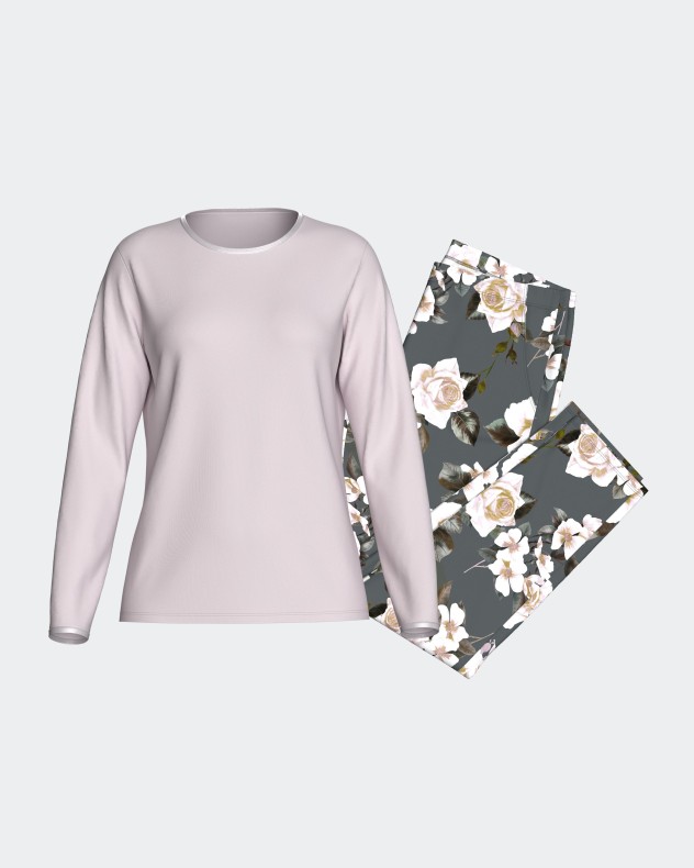 Pijama de mujer largo en Modal