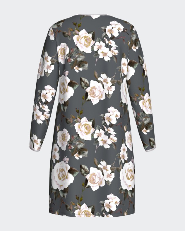 Nachthemd mit Blumenprint in Modal