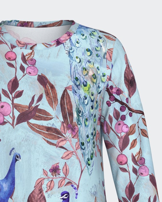Nachthemd mit orientalischem Print aus Modal