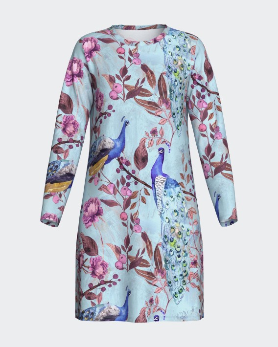 Nachthemd mit orientalischem Print aus Modal