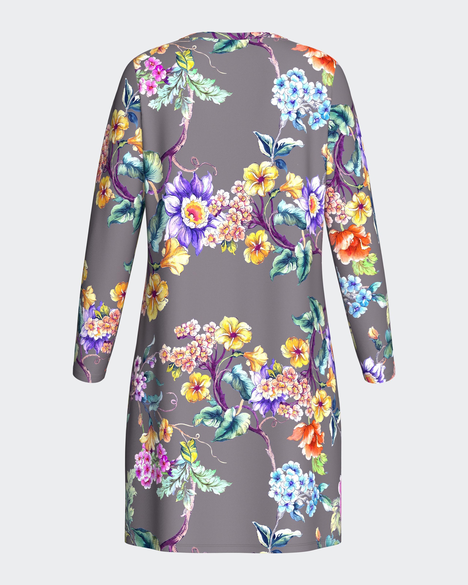 Floral nightdress in cotton modal
