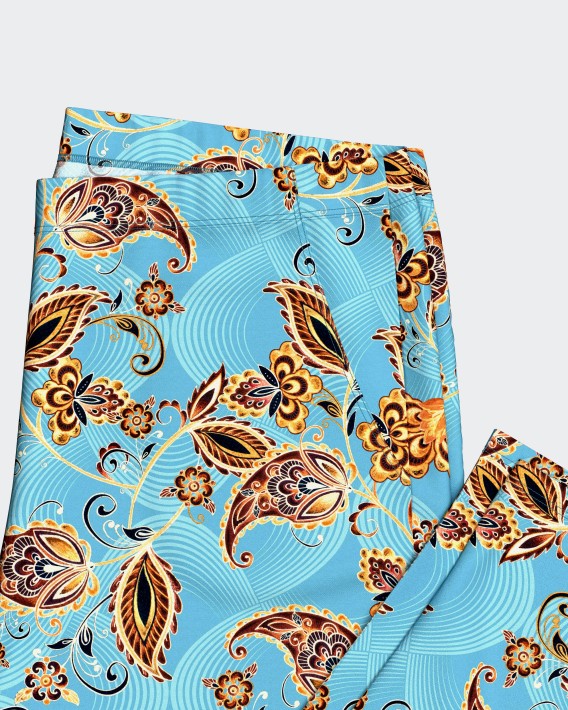 Bedruckter Damen-Pyjama aus Modal-Baumwolle