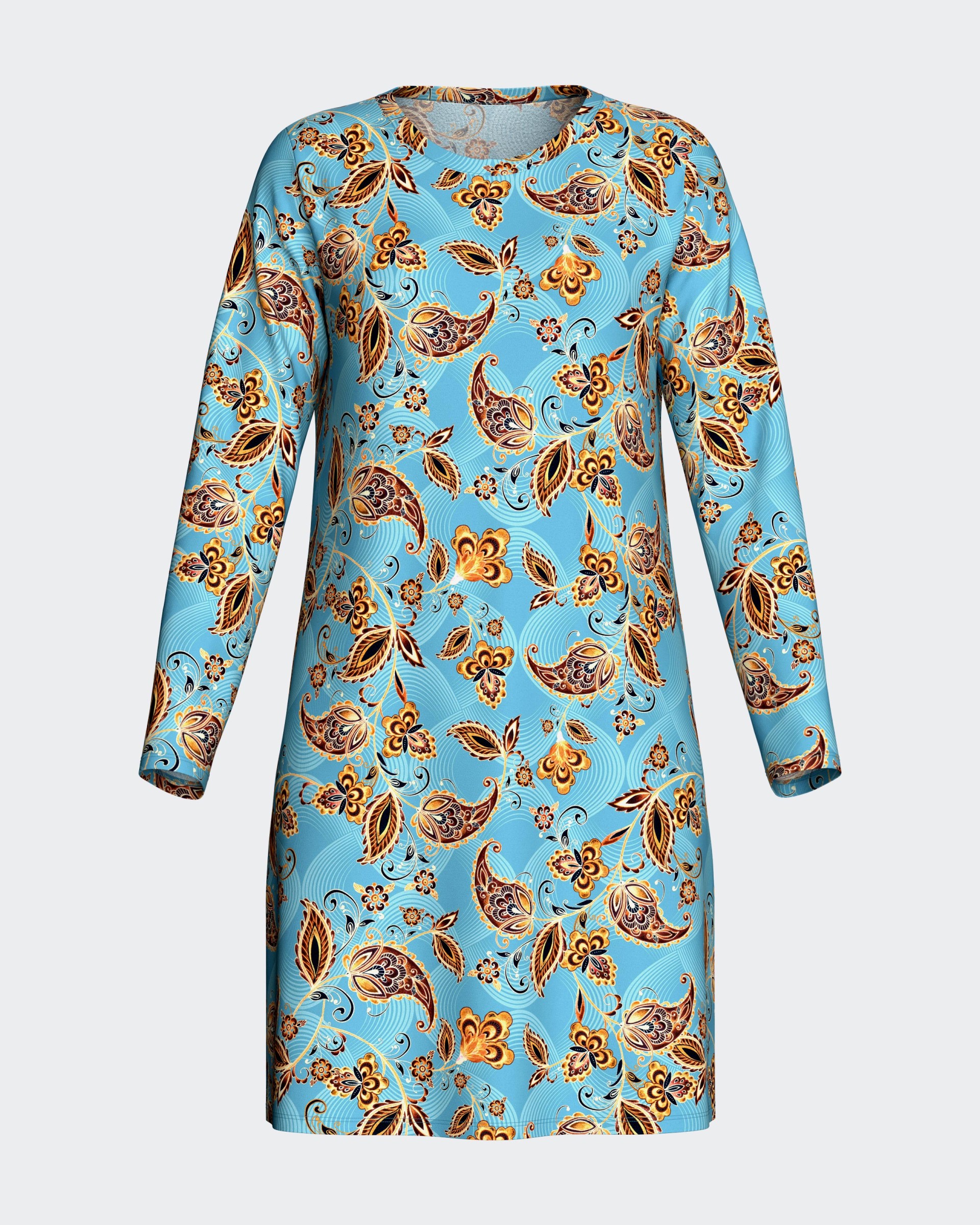 Camisón estampado Paisley en Algodón Modal