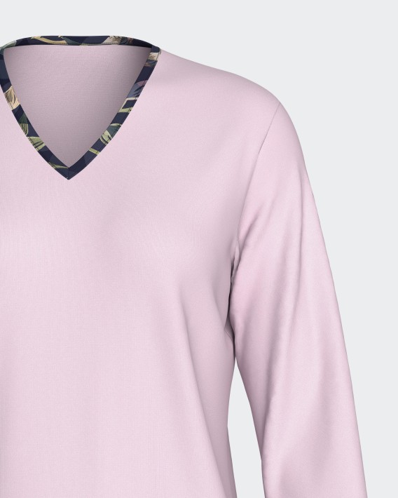 Women's pyjama with floral print in Modal