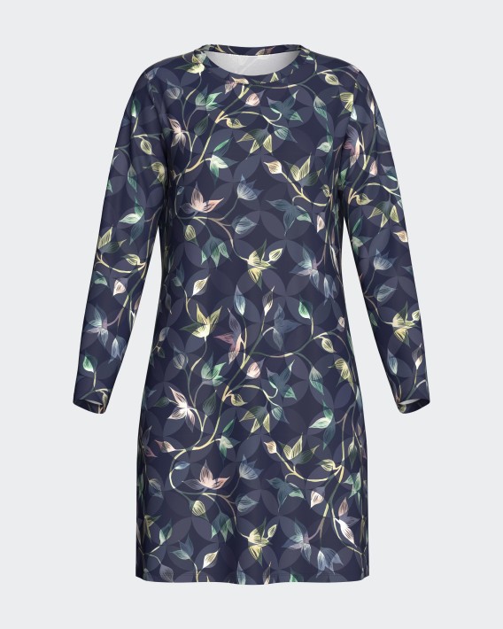 Nachthemd mit Blumenprint in Modal