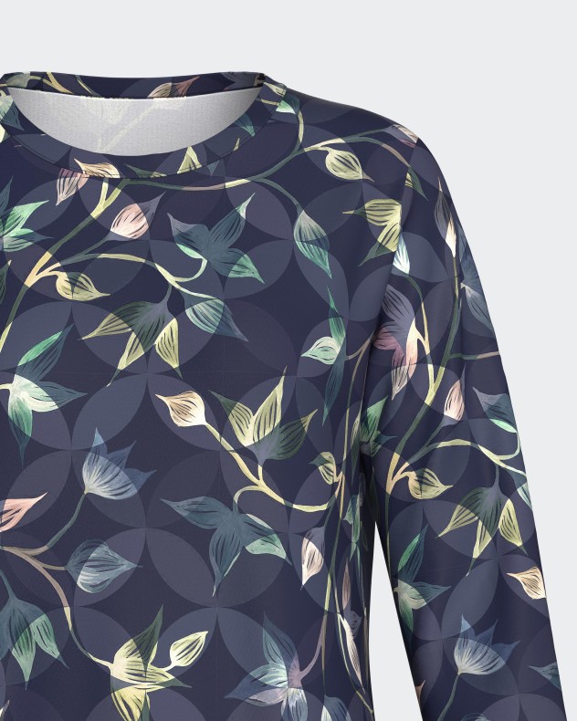 Nachthemd mit Blumenprint in Modal