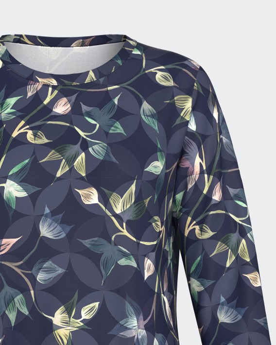 Nachthemd mit Blumenprint in Modal
