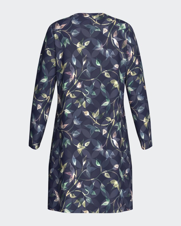 Nachthemd mit Blumenprint in Modal