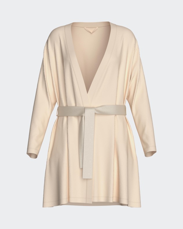 Women's short dressing gown in modal