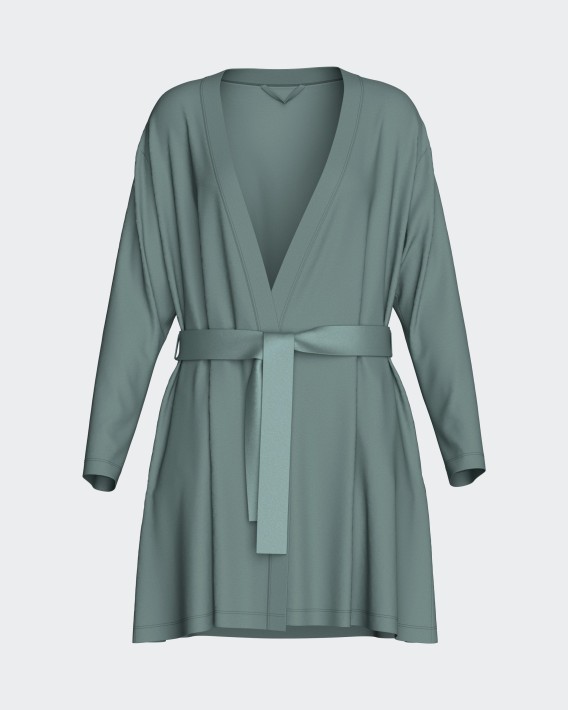 Women's short dressing gown in modal