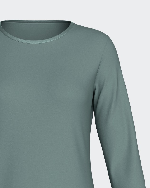 Chemise de nuit unie en modal