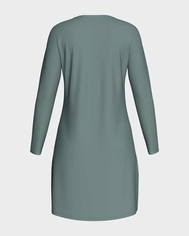 Chemise de nuit unie en modal