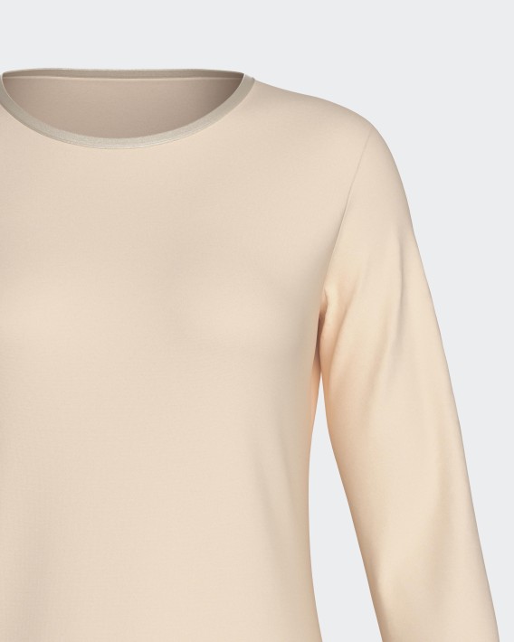 Chemise de nuit unie en modal