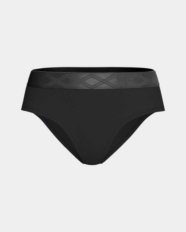 Cueca com cintura elstica em Lyocell
