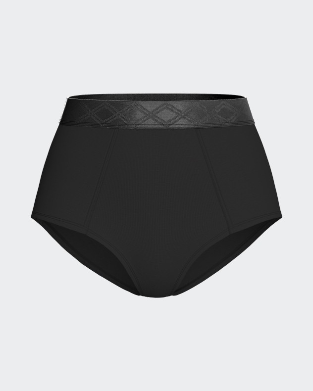 Cueca com cintura elstica em Lyocell