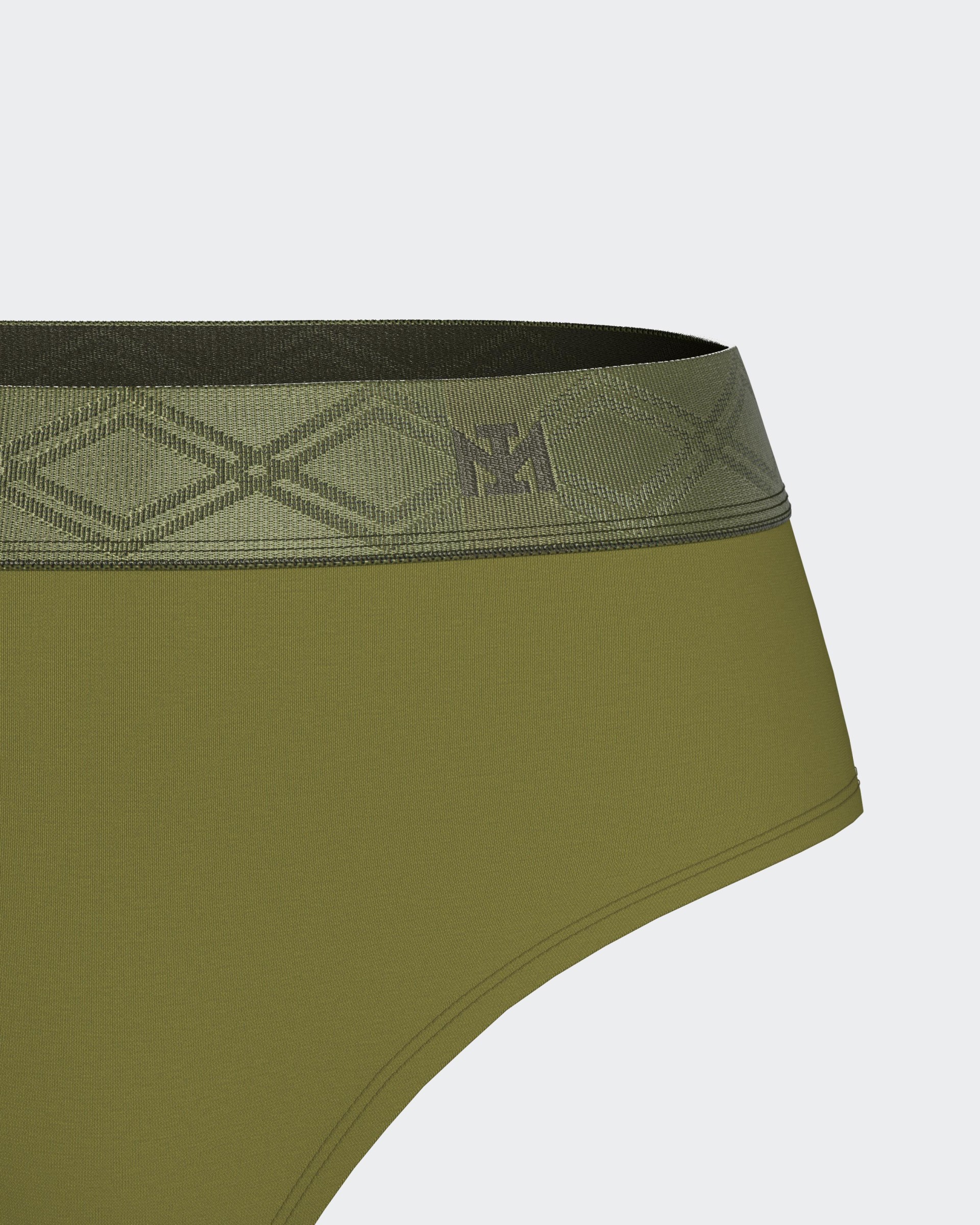 Tanga con cintura elástica en Lyocell