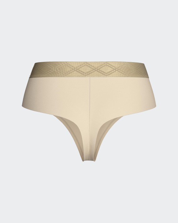 Thong with elasticated waistband in Lyocell