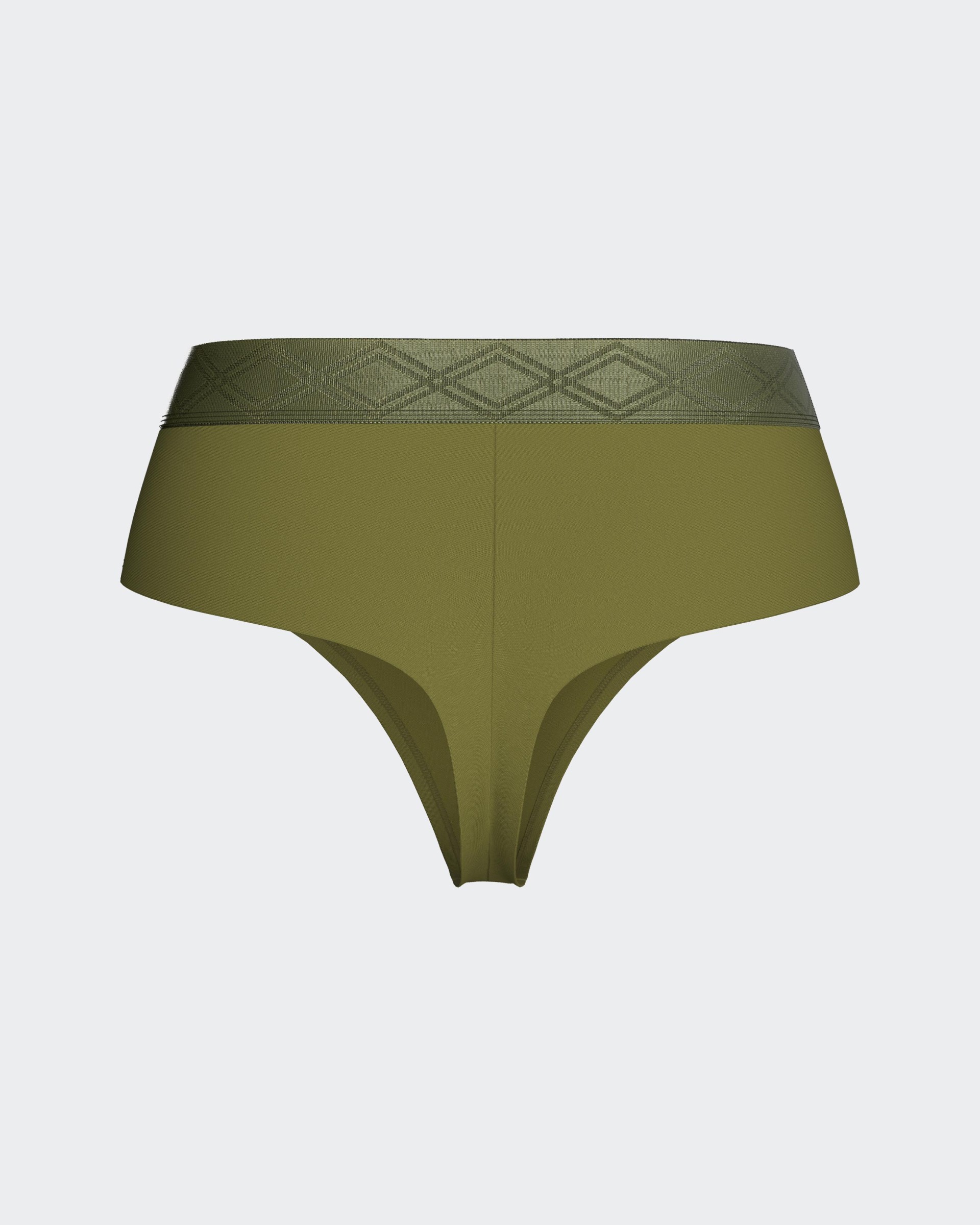 Tanga con cintura elástica en Lyocell