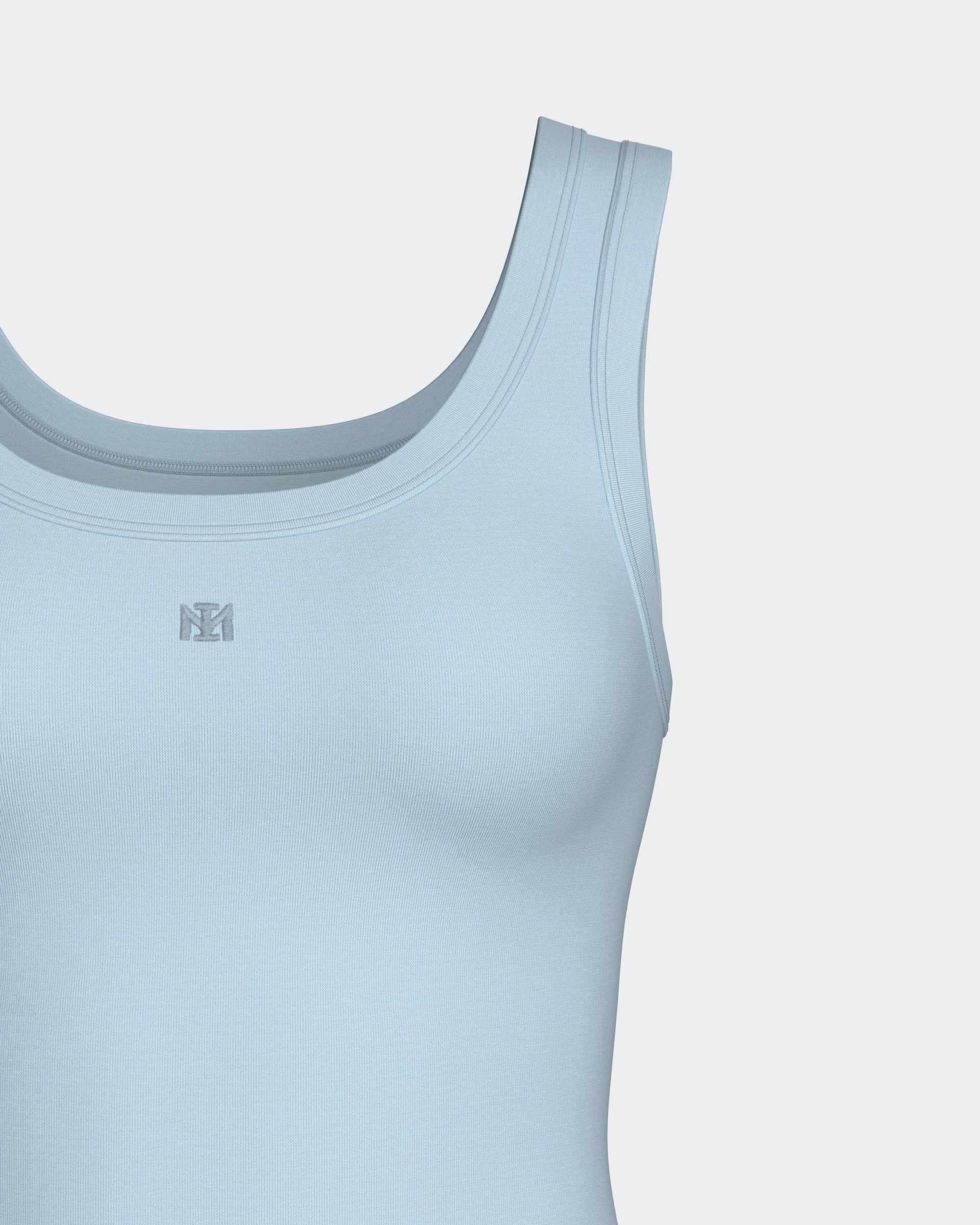 Top alças largas em Lyocell