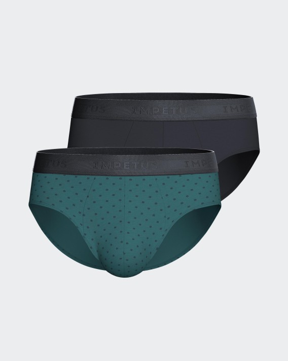 Packung mit 2 Herren-Slips aus Baumwolle