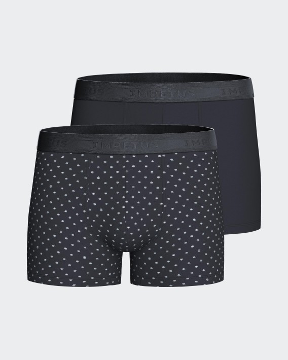 Pack of 2 Men's Boxers in Cotton