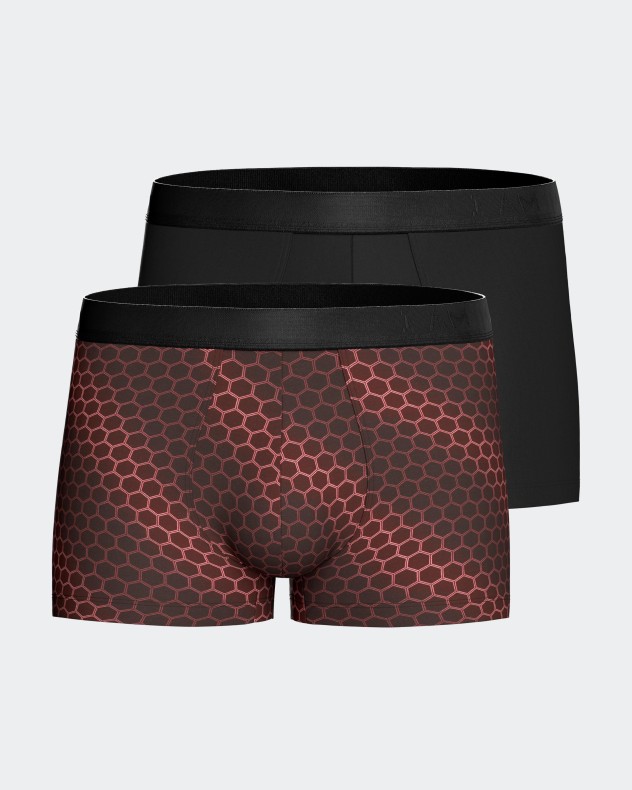 Pack of 2 men's boxers in Lyocell