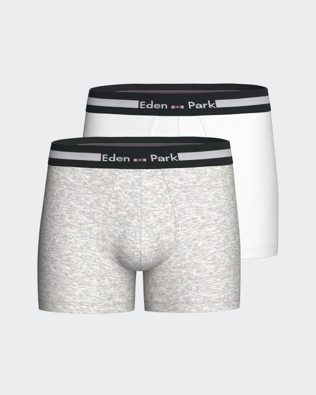 Pack 2 boxers lisos em Algodo