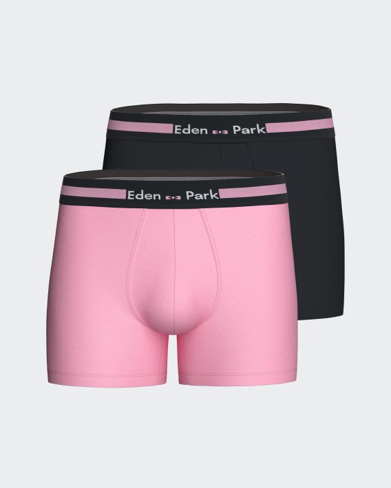Pack 2 plain boxers in cotton