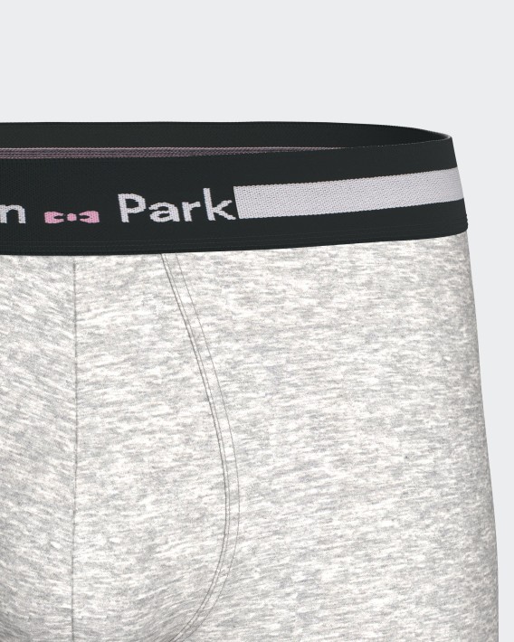 Pack 2 plain boxers in cotton