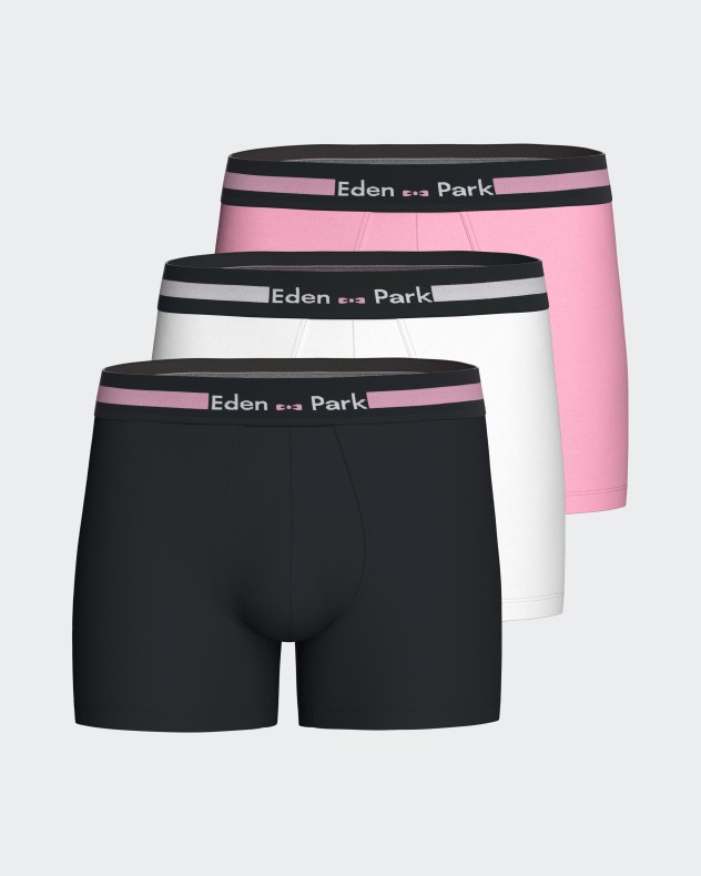Pack 3 boxers lisos em Algodo