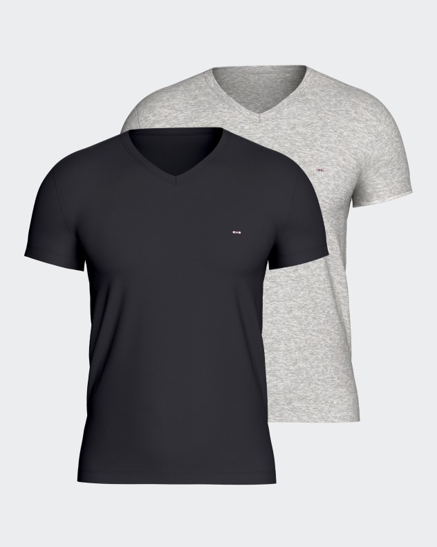 Pack 2 t-shirts lisas em Algodo