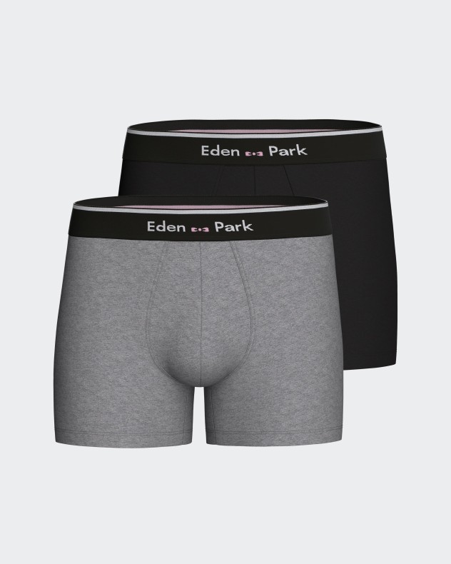 Lot 2 boxers unis en coton